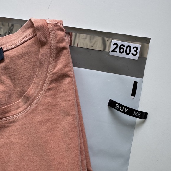 Thom Sweeney Pocket Crew Neck T Shirt Mens XL Made in Italy Faded Orange‎ Tee - Picture 11 of 11